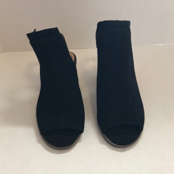 Crown Vintage Bresolin Black Suede Sandal Bootie - Picture 2 of 7